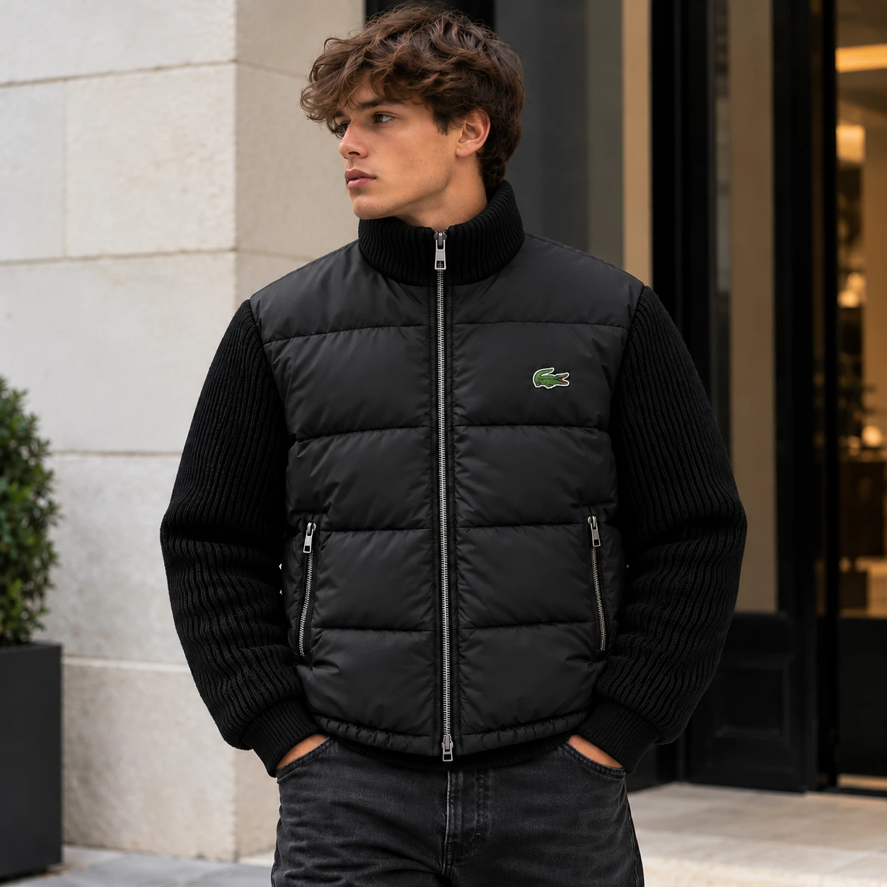 Hybrid Winter – Premium Quilted Knit Jacket
