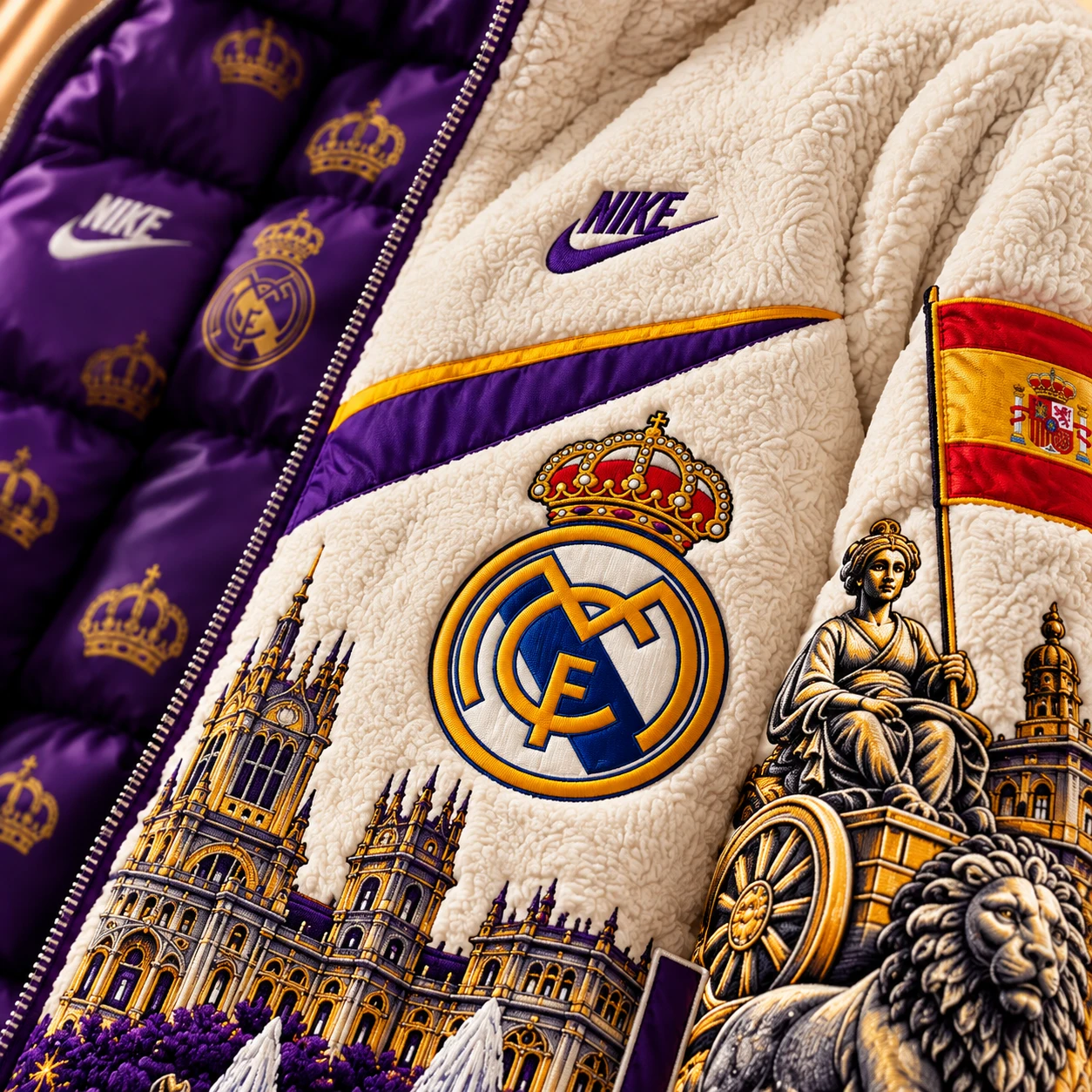Premium Reversible World Heritage Sherpa & Puffer Jacket